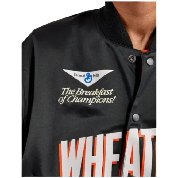 Jordan Flight MVP Varsity "Wheaties" Black Nike Jacket DV7578-010 Mens Large NEW - Picture 7 of 16